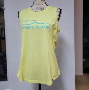 TITLE NINE Vibe Tank Top, Amarillo Yellow, Women's Large